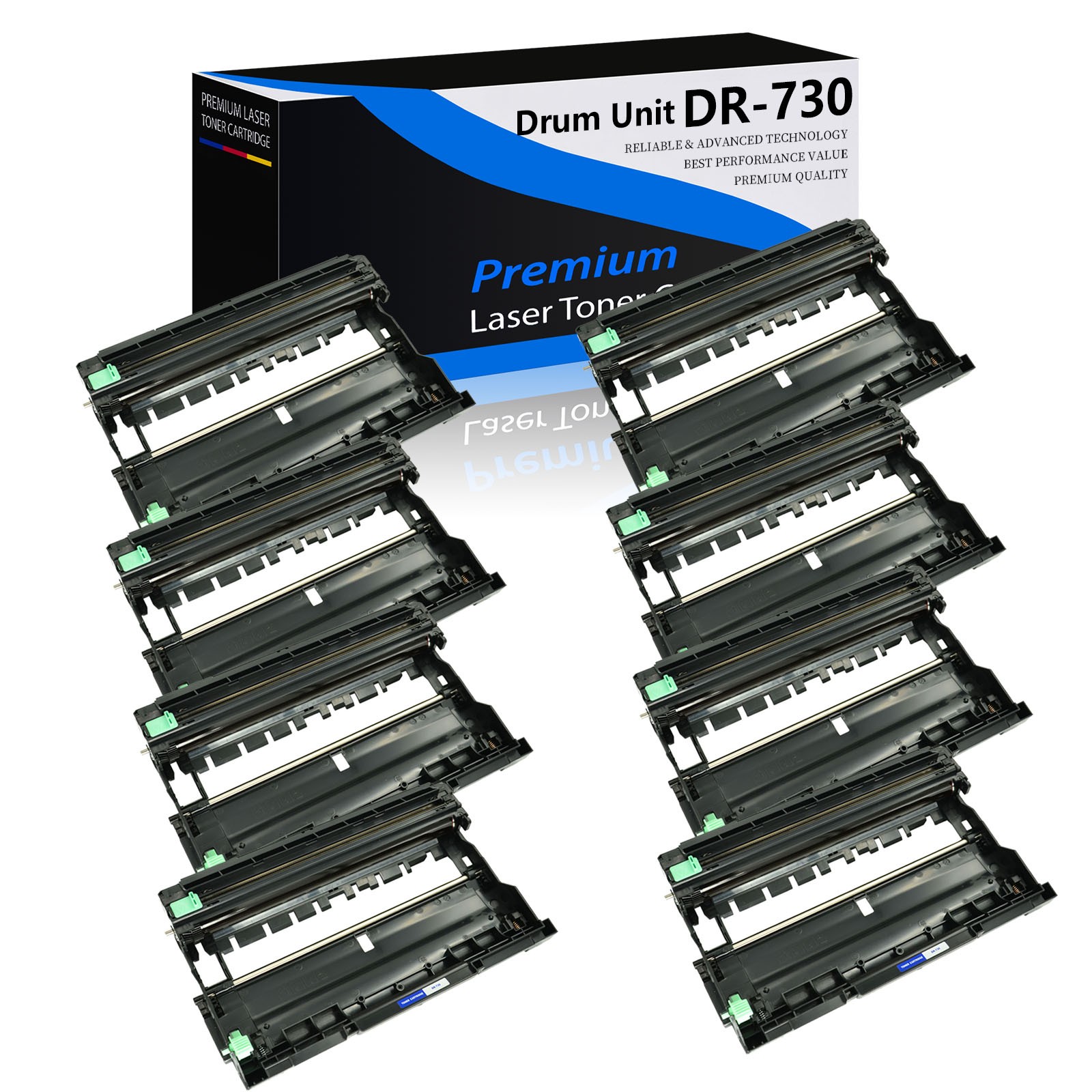 8 PACK - DR730 Drum Unit for Brother DR-730 MFC-L2710DW MFC-L2713DW MFC-L2715DW