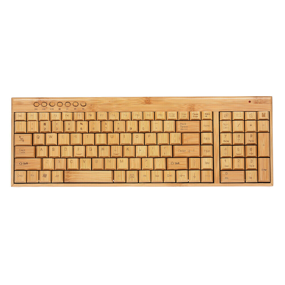 NEW 2.4G  Bamboo PC Keyboard and  Combo  and  for PC O4O5