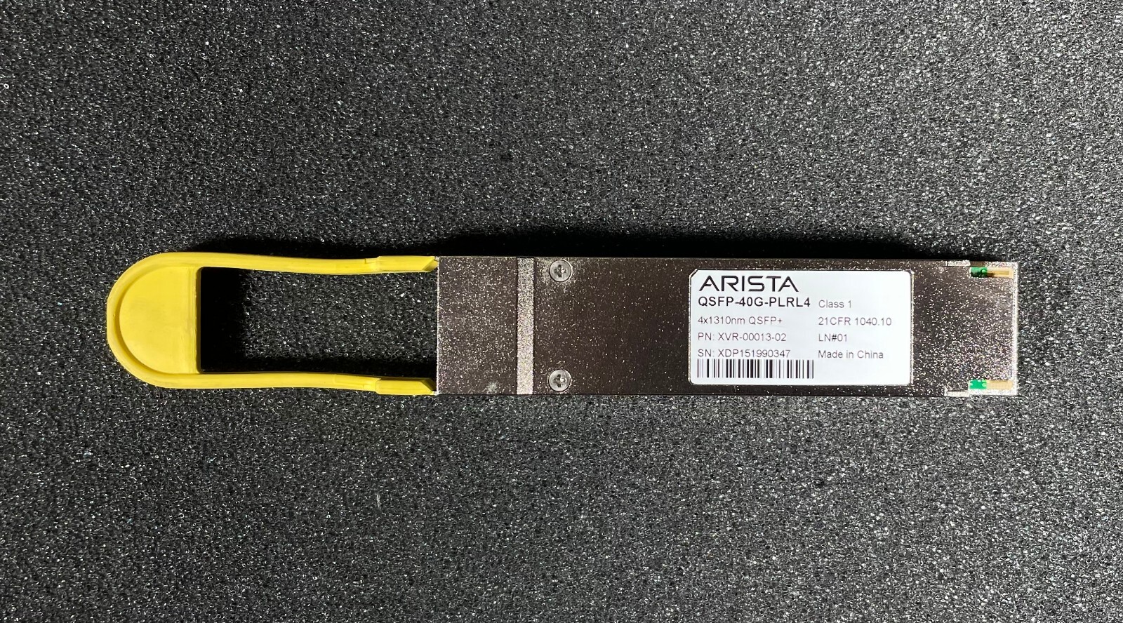 Arista QSFP-40G-PLRL4 40G 4x1310nm LR QSFP+ Optical Transceiver XVR-00013-02