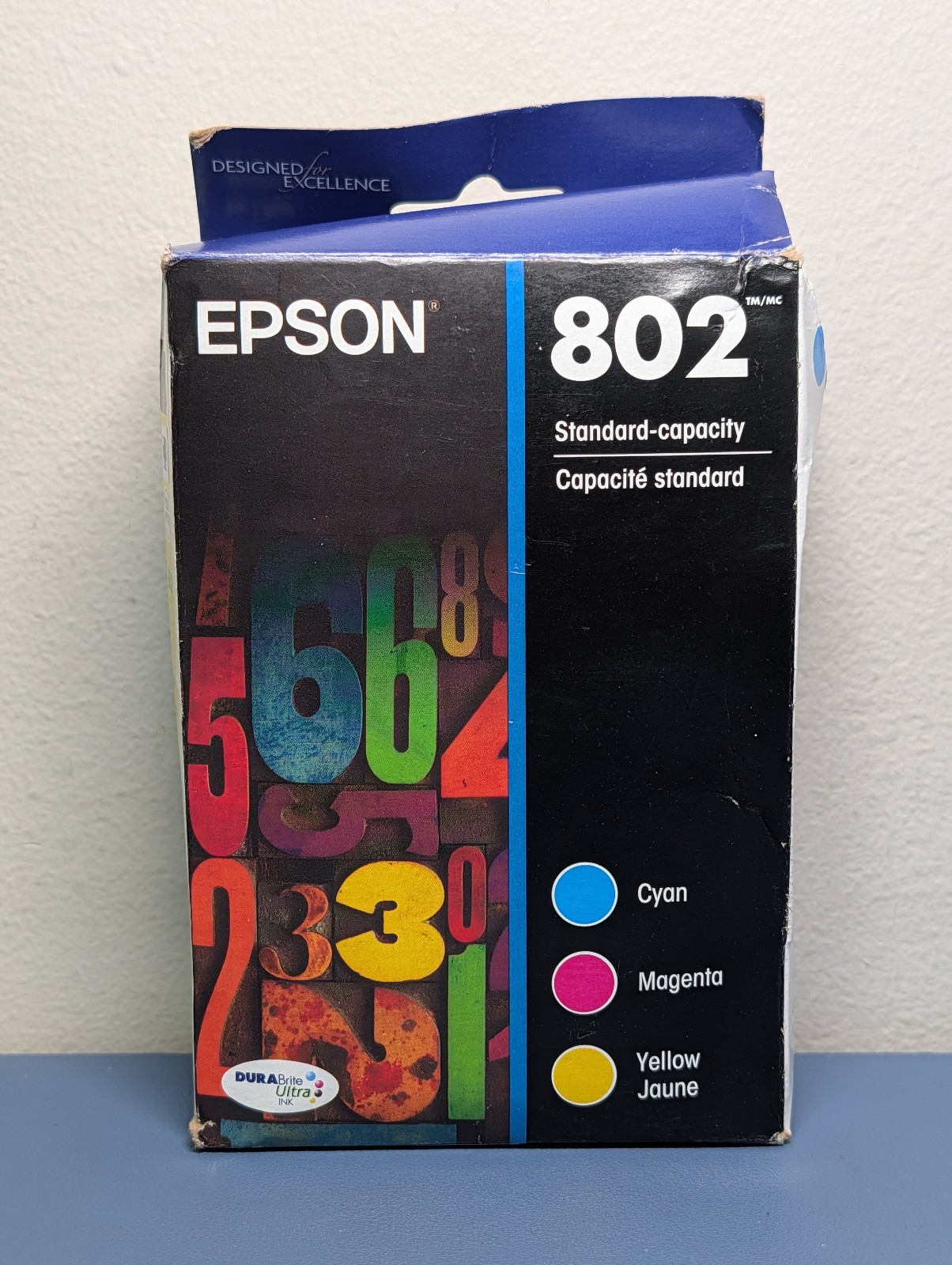 Genuine Epson 802 Color Ink 3-Pack C/M/Y T802520-S NEW BB 03/2028