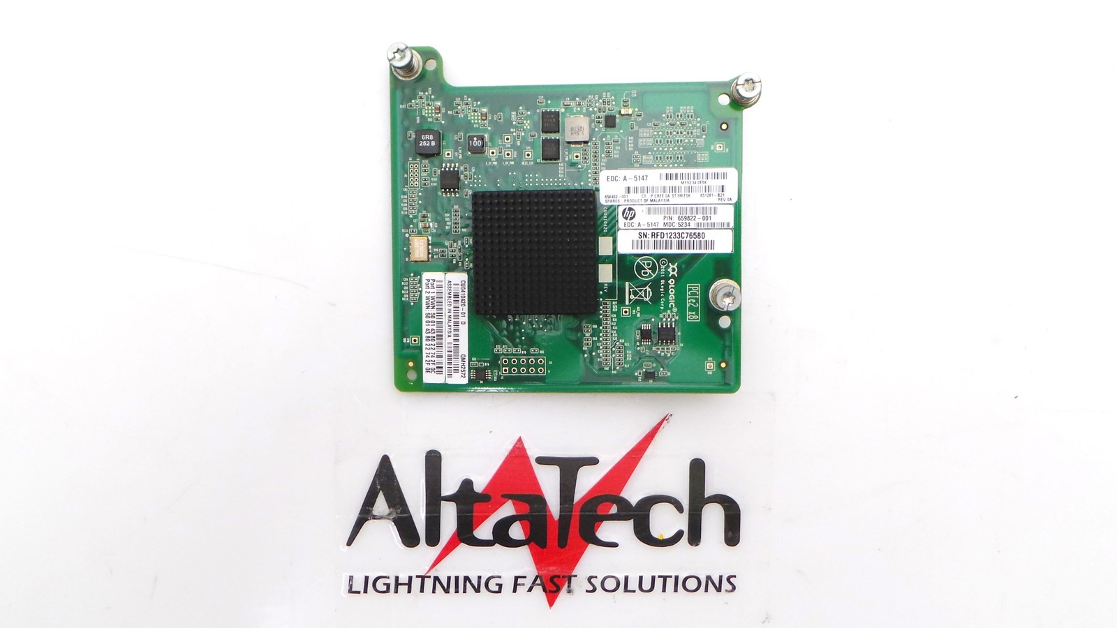 HP QMH2572 8GBps Fibre Channel Host Bus Adapter Mezzanine 656452-001 FC HBA