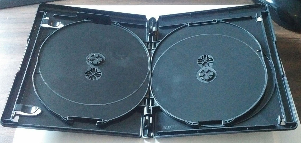 NEW Black 20 PK 15mm VIVA ELITE Blu-Ray Replace Case Hold 4 Discs (4 Tray) 