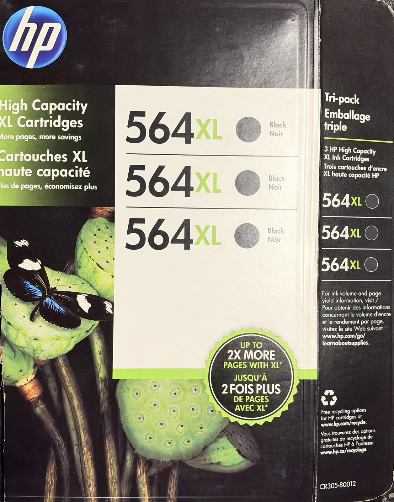 HP 564XL Black Ink Cartridge 2-Pack, New sealed