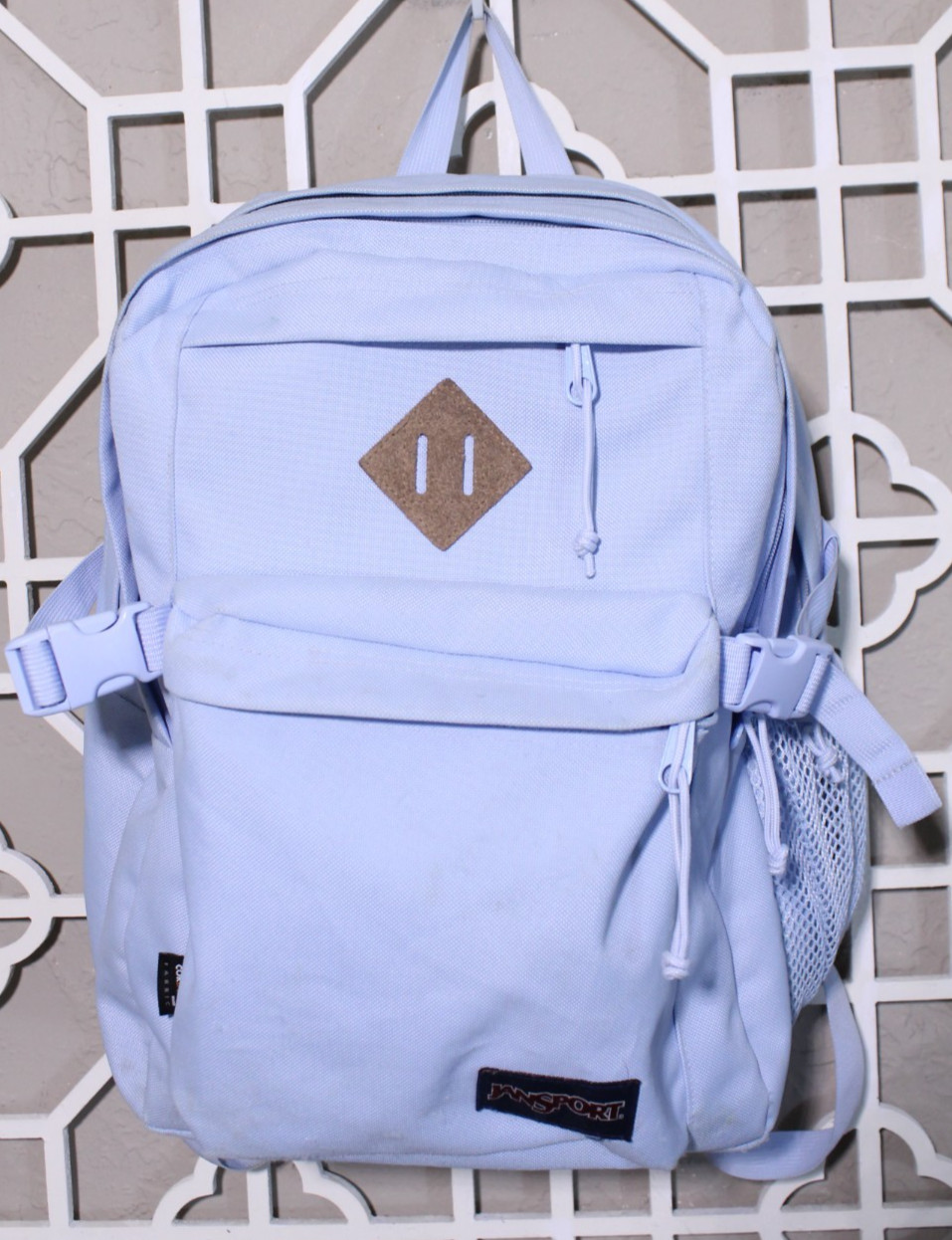 JanSport Backpack Blue Main Campus FX School College Book Bag 19x14x7