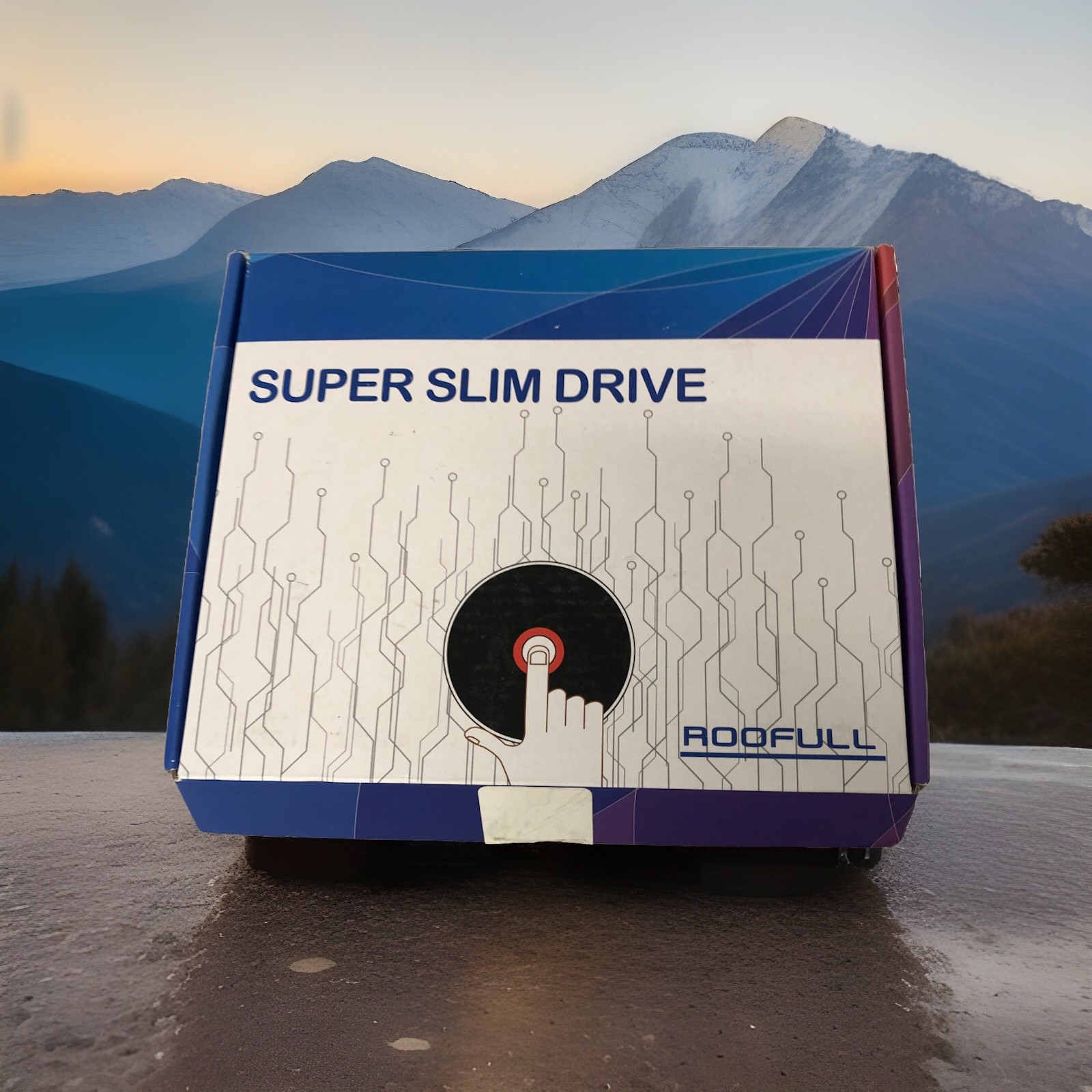 RooFull Super Slim Pop Up External Optical Drive CD/DVD RW, ECDS018