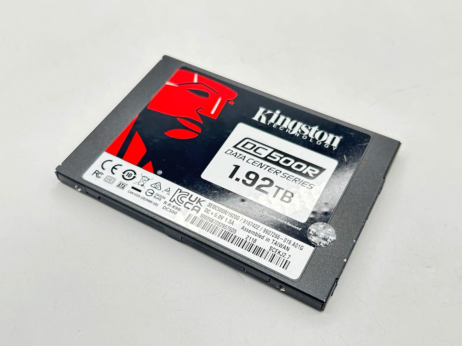 Kingston DC500R 1.92TB SATA 6Gb/s Enterprise SSD SEDC500R/1920G — (99% Health)