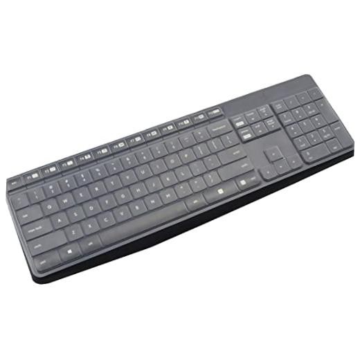 Keyboard Cover for Logitech K235 MK235 & K375S Wireless Keyboard, Clear