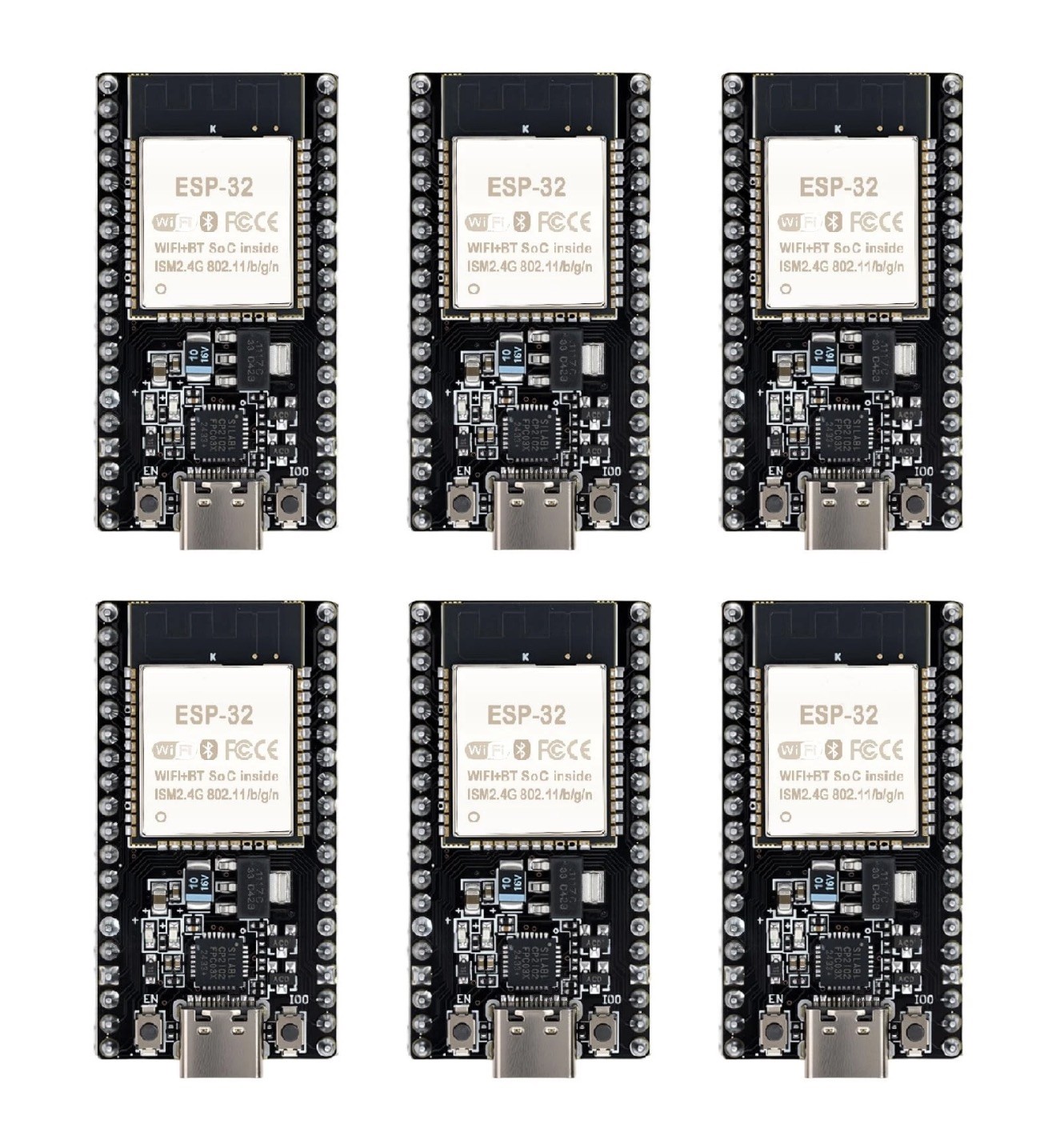 6x Packs ESP32-DevKitC-32 Development Board modules by Hibctr