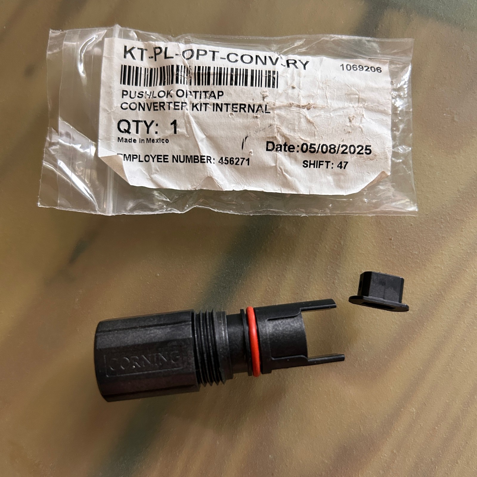 CORNING KT-PL-OPT-CONV-RY PUSHLOK OPTITAP Converter Kit Internal  QTY: 1