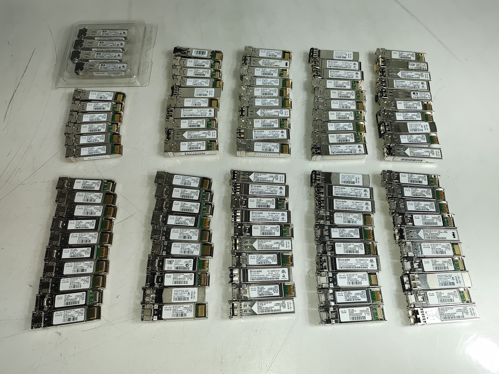 Mixed Brand Fiber Channel SFP Transceiver Modules Lot of 100 A1