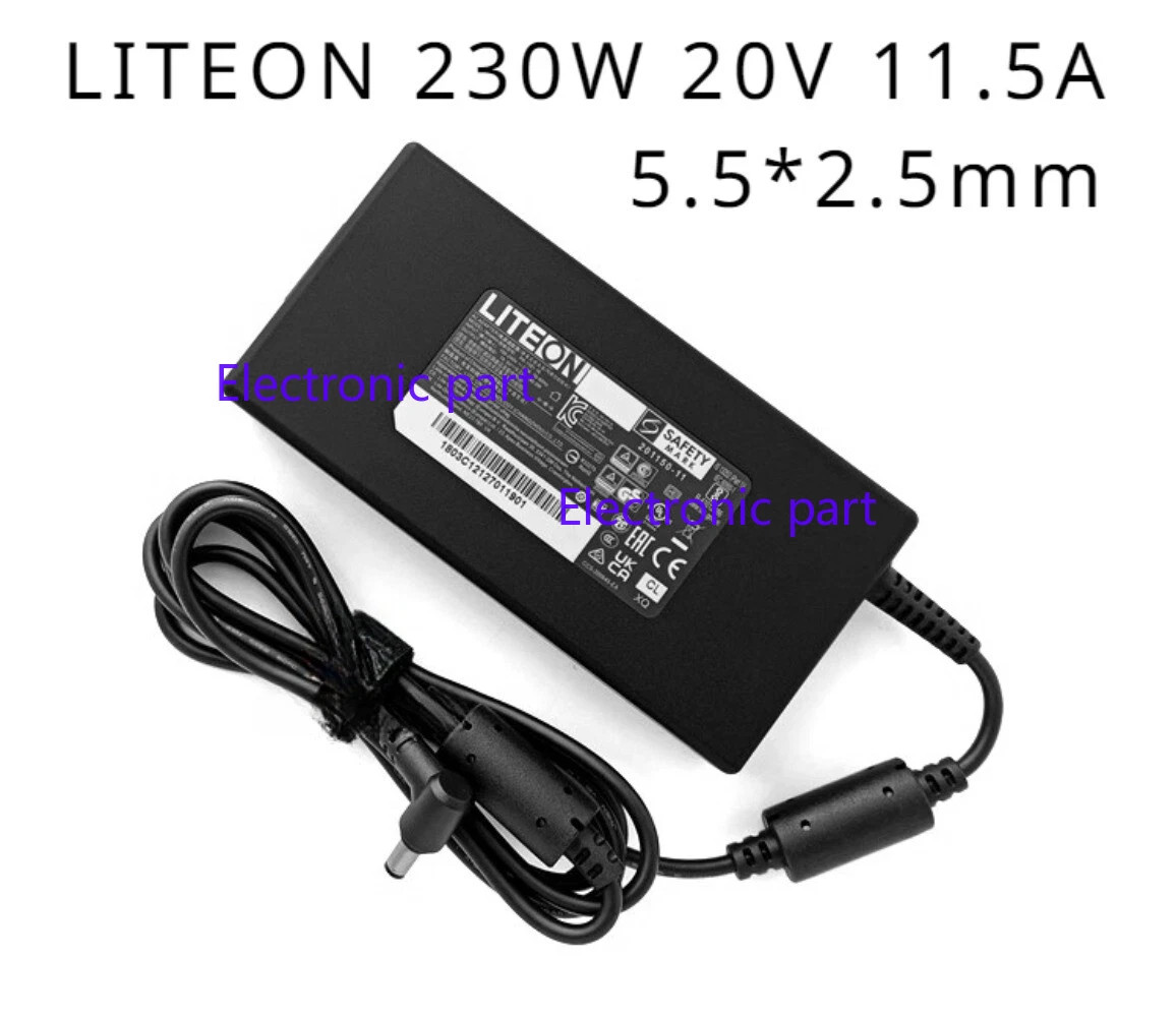 LITEON 230W 20V 11.5A AC Adapter for MSI Creator 17 PA-1231-26 5.5*2.5mm