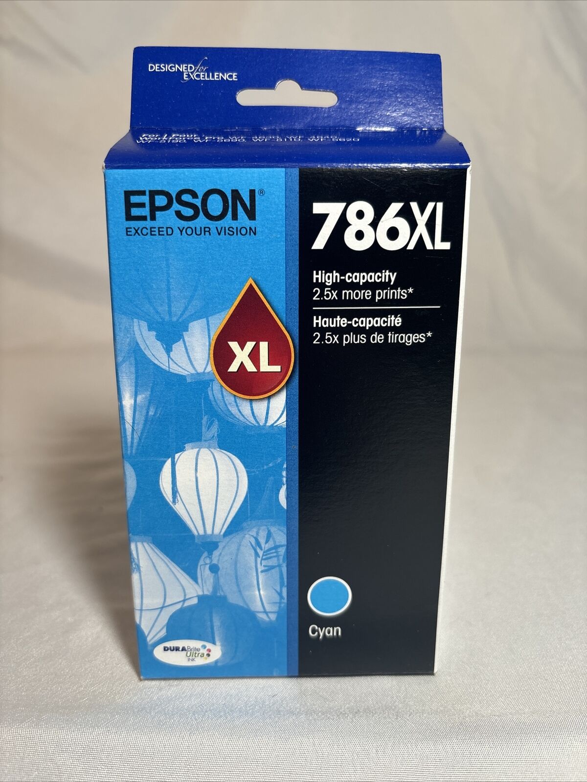 Epson 786XL Cyan T786XL220 Ink Cartridge Genuine New Expired