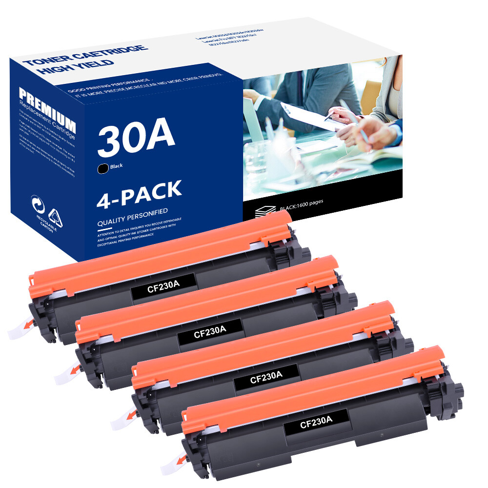 4PK CF230A Toner Cartridge For HP LaserJet Pro M203d M203dn M203dw MFP M227fdn