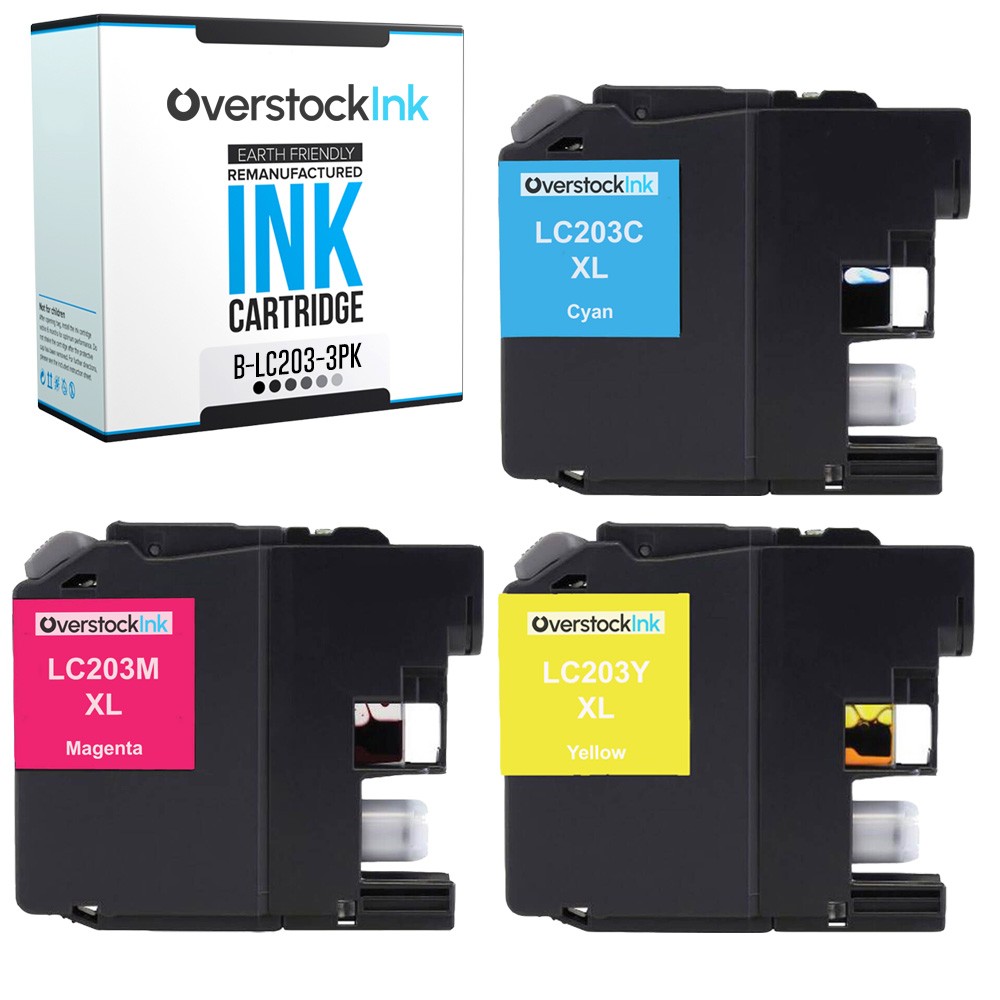 3PK Compatible LC203CL Ink Cartridge fits Brother MFC-J880DW J885DW J4320DW