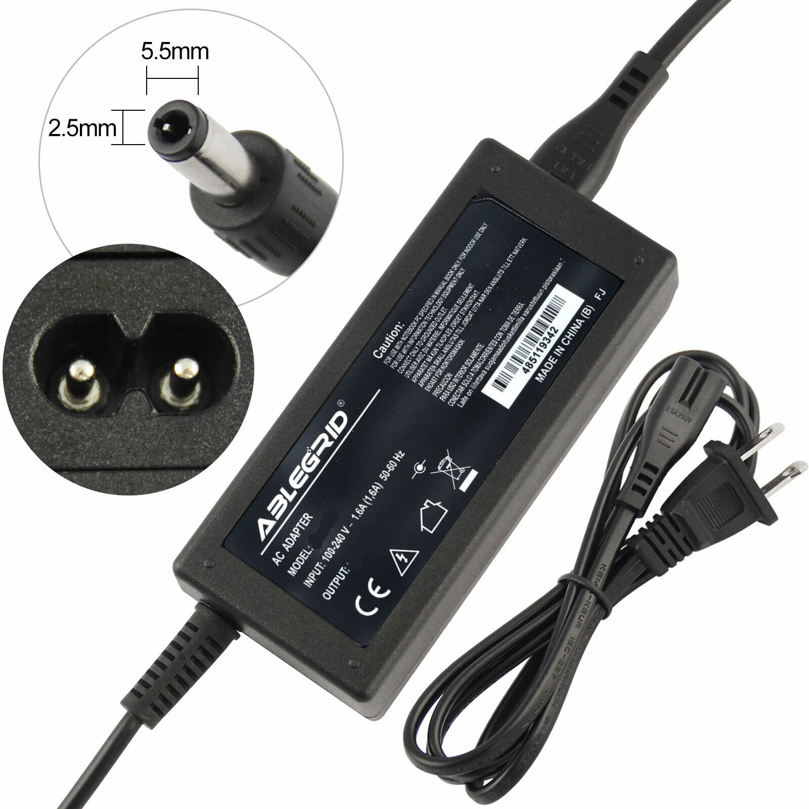 AC Adapter Charger for Gateway M275 MA8 ML6720 MT6730 W3501 W350I W6501 Supply