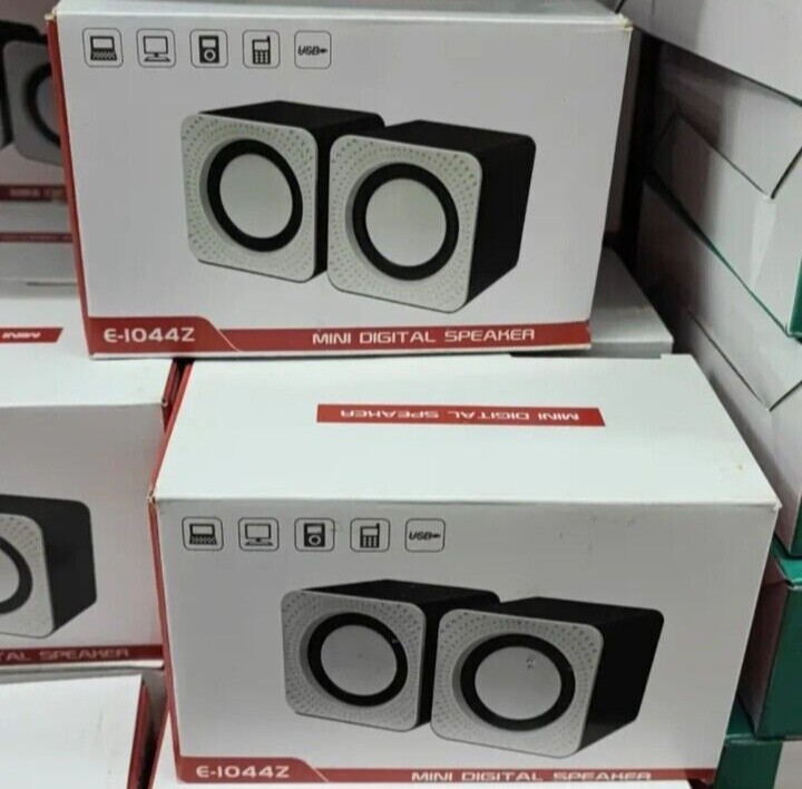 Mini Portable Square Wired USB Powered Audio Music Player Speaker MP3 Laptop PC