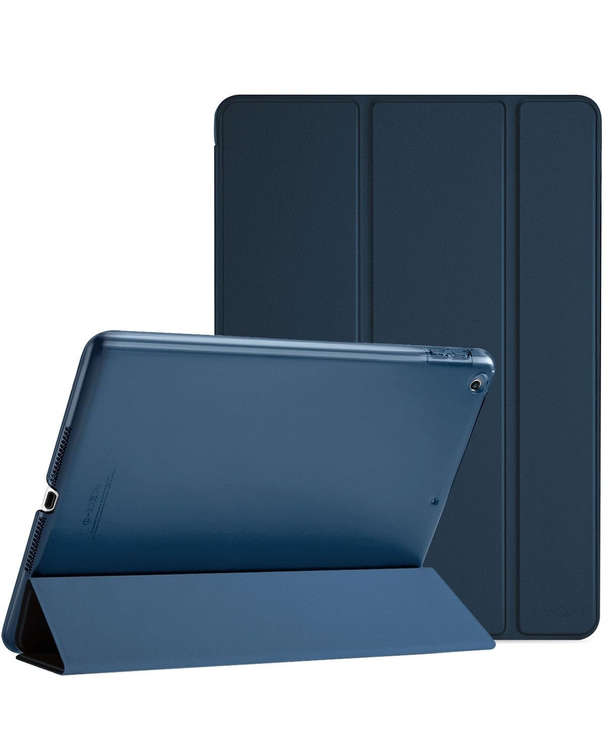 ProCase Smart Case for iPad 9.7, Slim Stand Cover with Frosted Back, Navy