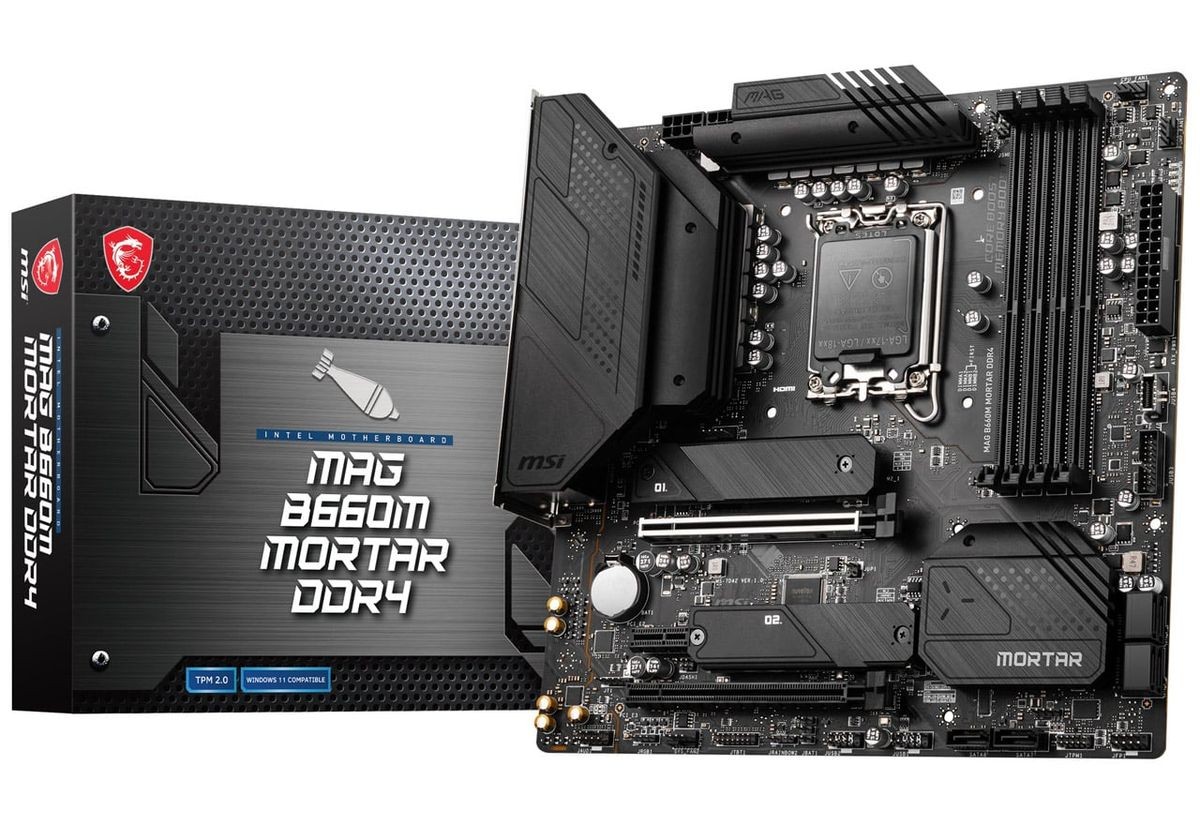 MSI MAG B660M MORTAR MAX WIFI DDR4 Micro ATX Gaming MB LGA1700 Unused
