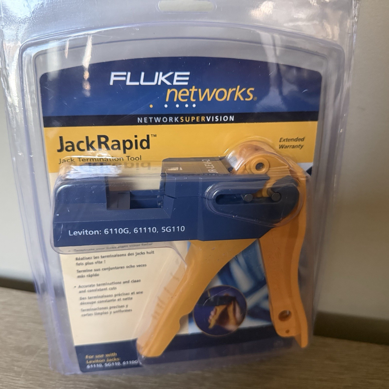 Fluke Networks JackRapid JR-LEV-2 Termination Tool Leviton 61110 5G110 6110G