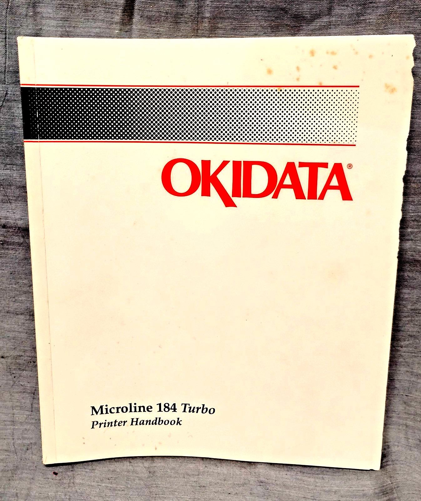 Okidata Microline 184 Turbo Dot Matrix Printer - HANDBOOK User Guide Manual