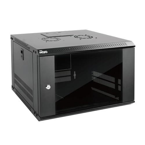 Tecmojo 6U Wall Mount Server Cabinet – Lockable Glass Door, 19" Rack, 450mm