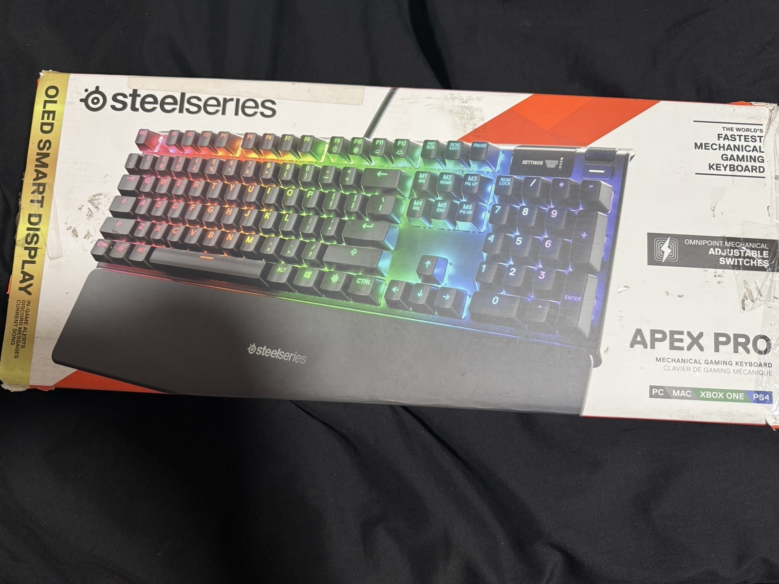 SteelSeries Apex Pro Mechanical RGB Wired USB Keyboard w/ Detachable Wrist Rest