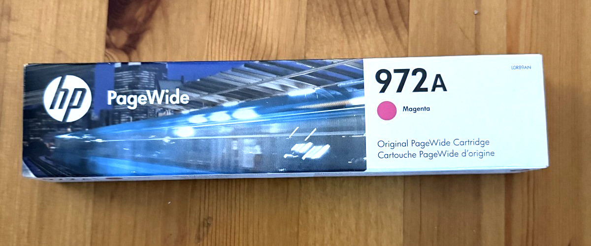 Genuine HP 972A Magenta L0R89AN PageWide Ink Cartridge EXP 2029