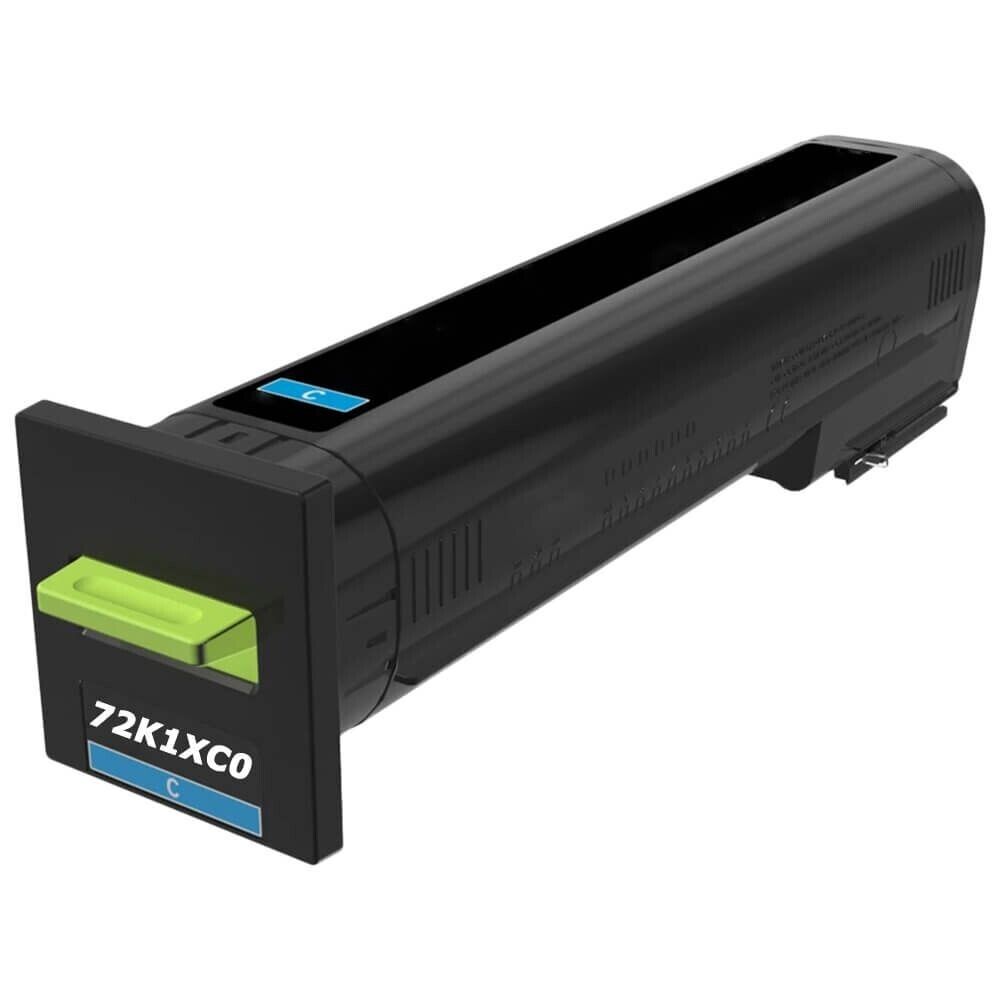 72K1XC0 Compatible Cyan Lexmark Extra High-Yield Toner, 22000 Page-Yield