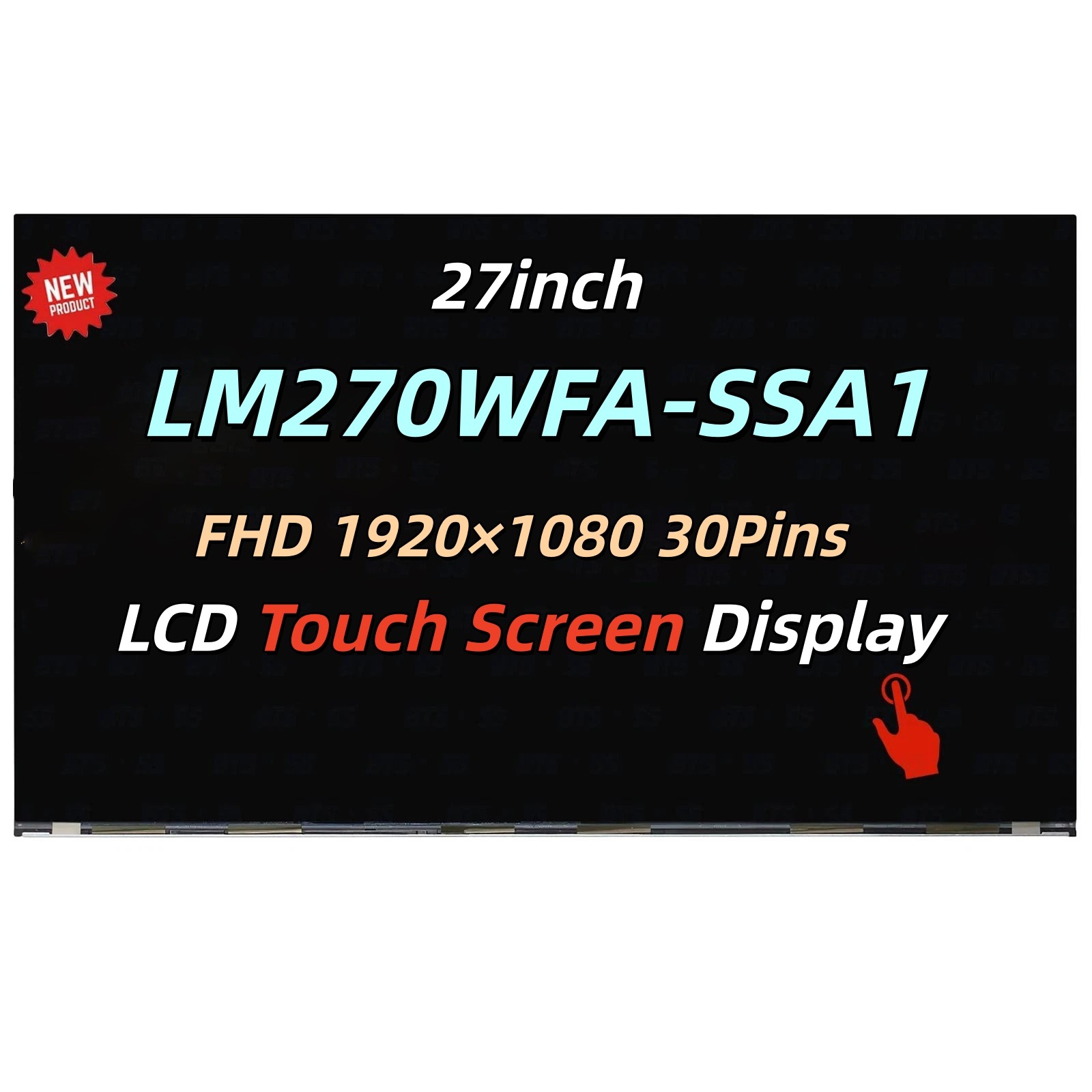 27.0" LCD Screen for HP 27-D 27-D0014 FHD 30pin Touch Display