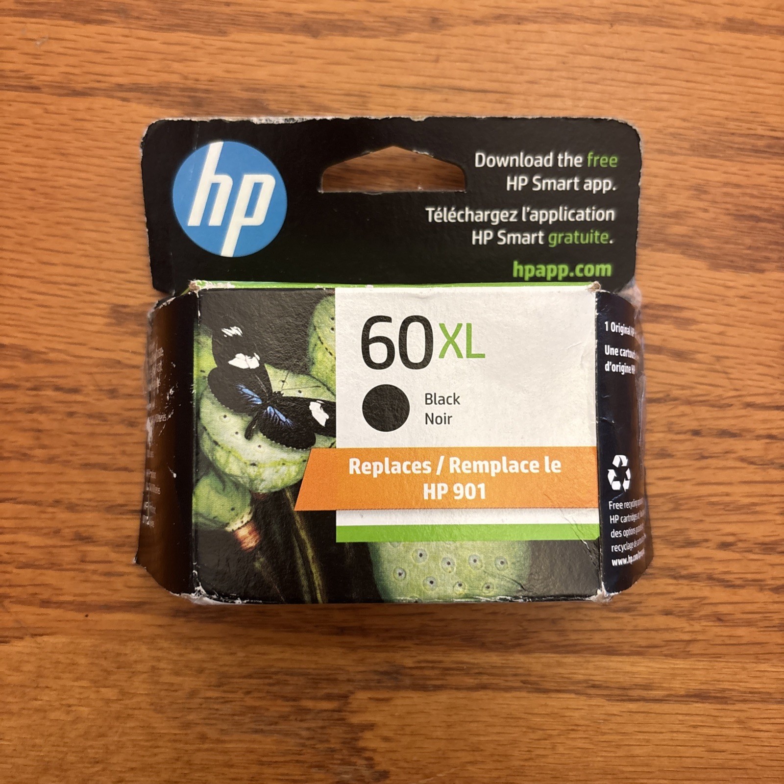 HP 60XL Black Ink Cartridge OEM Genuine Expired May 2025 NIB