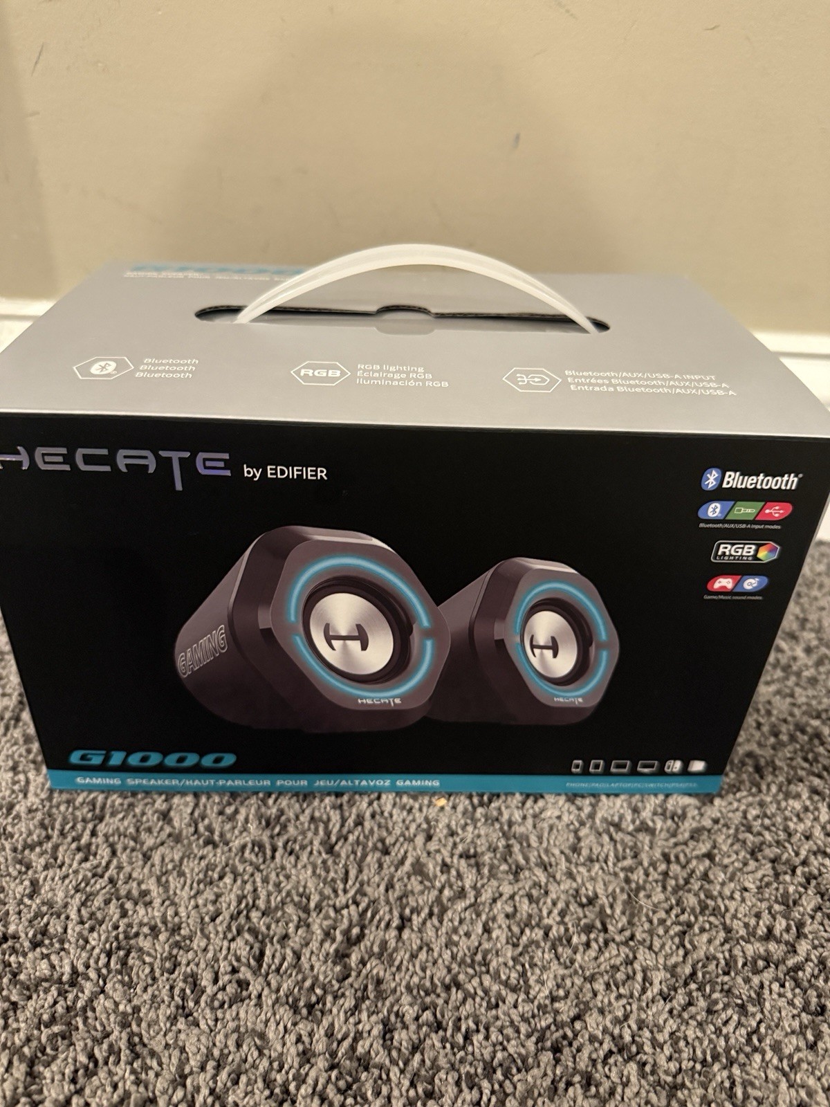 Edifier - G1000 2.0 Bluetooth Gaming Speakers with RGB Lighting (2-Piece) Hecate