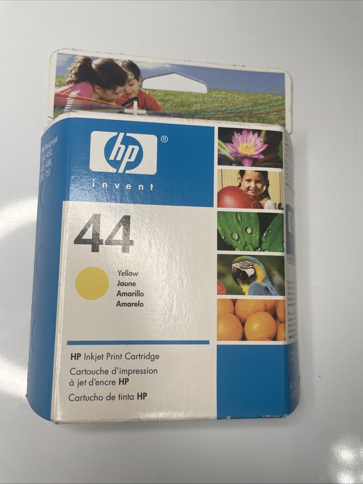 NEW SEALED GENUINE HP 44 Yellow Ink Cartridge (HP 51644Y) 01/2008