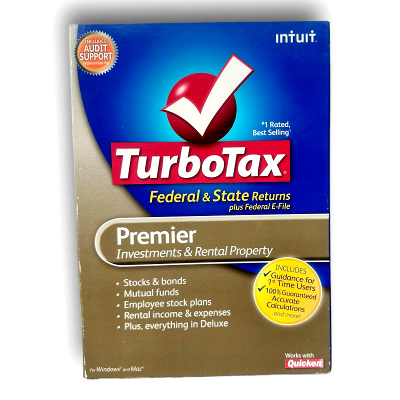 Intuit TurboTax Premier 2010: Federal & State, Investments & Rental Property