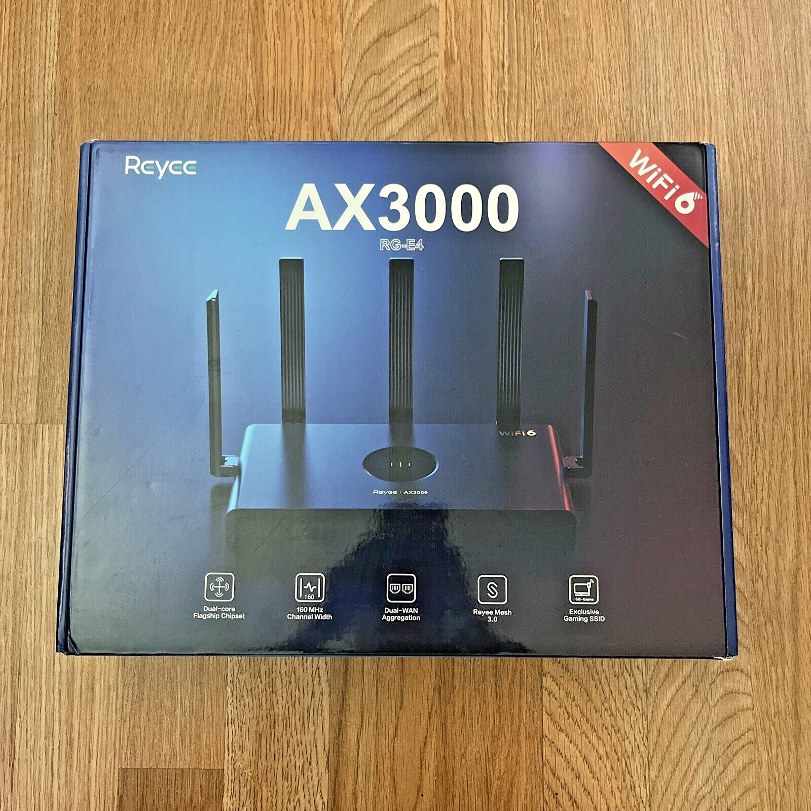 Reyee AX3000 Wi-Fi 6 Router, Dual Band Internet, 802.11ax Wireless 3000sqft