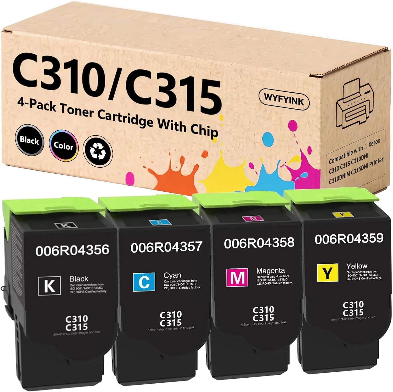 C315 C310 Toner Cartridge high Yield Replacement for Xerox T10-5