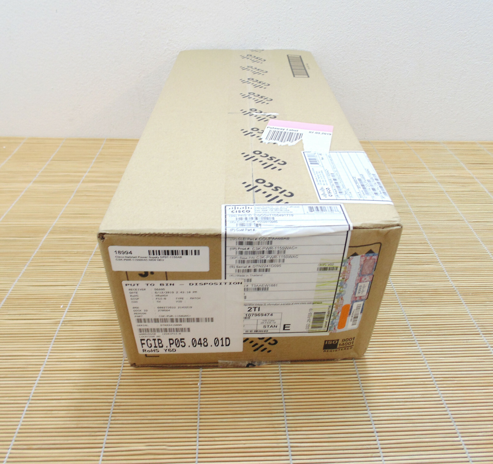 New Cisco C3K-PWR-1150WAC RPS 2300 Power Supply Power Supply New Sealed