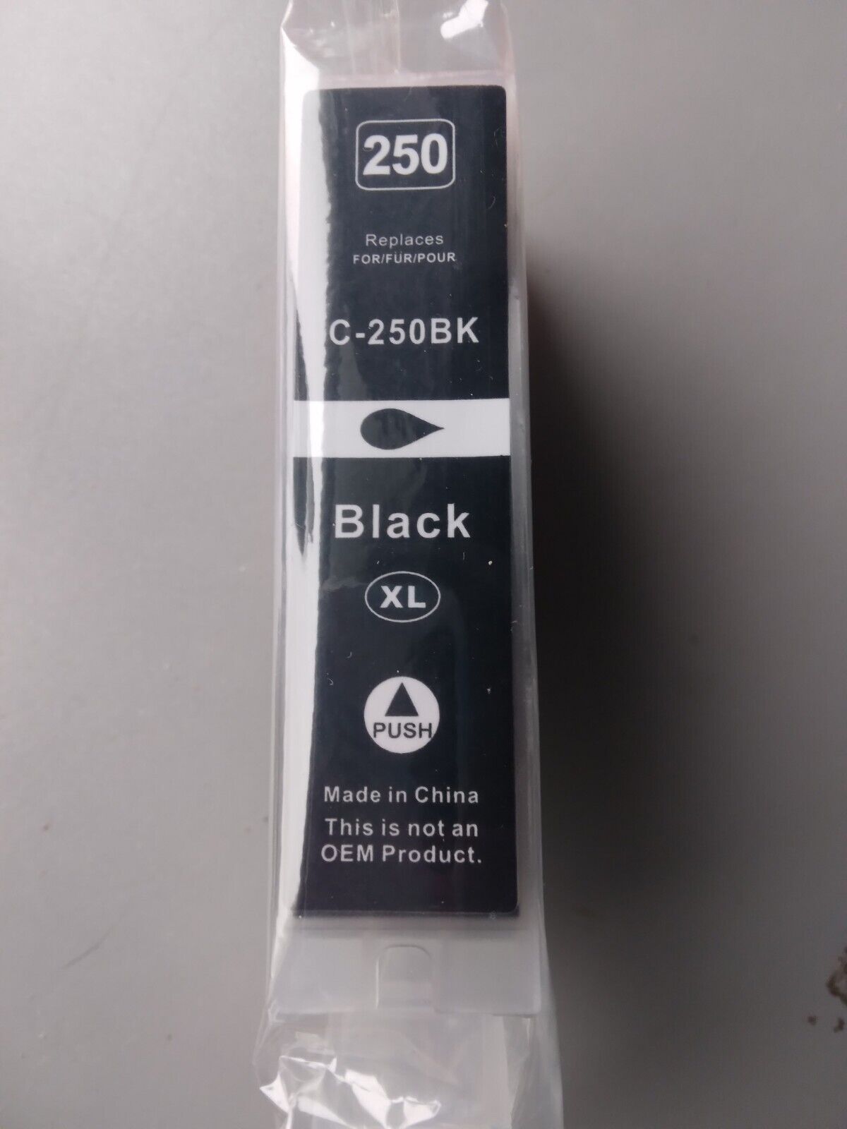 Ink Cartridge C-250BK Black XL For Canon Printers
