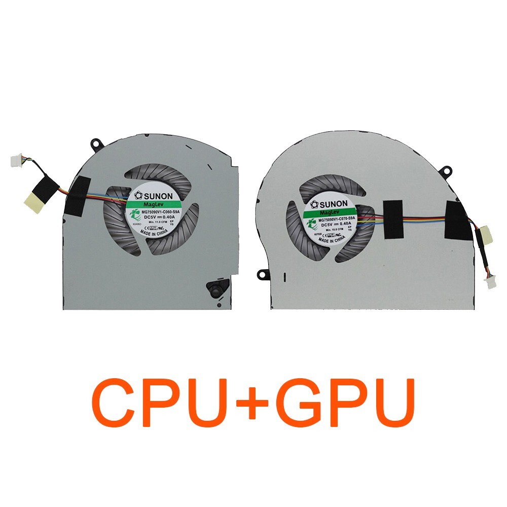 1 Pair OEM CPU + GPU Cooling Fan Replace For DELL Alienware 17 R4 R5 P31E ALW17C