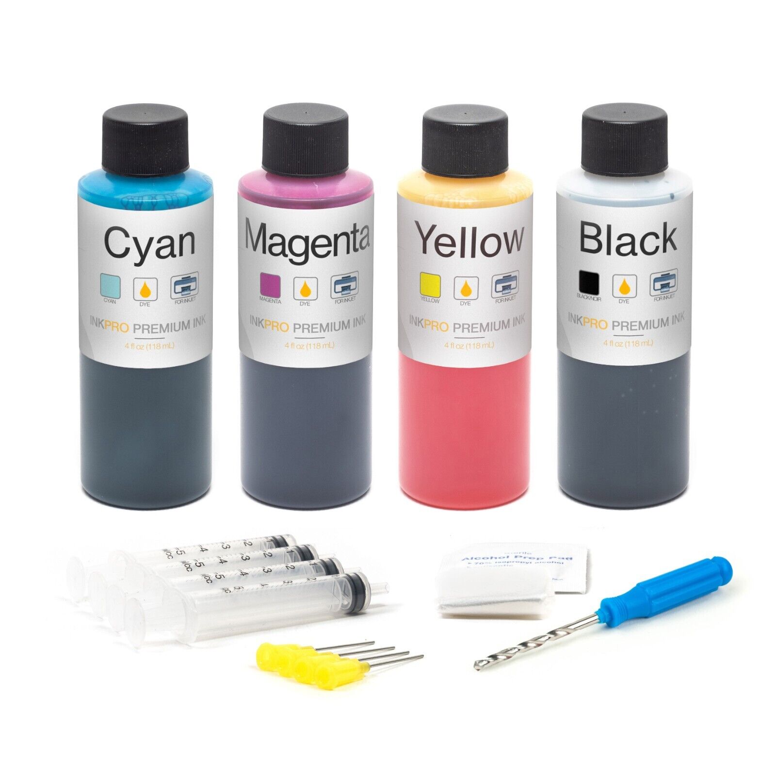 Hyrax Trading  Premium Combo Ink Refill Kit for Canon PG-245/CL-246 4oz