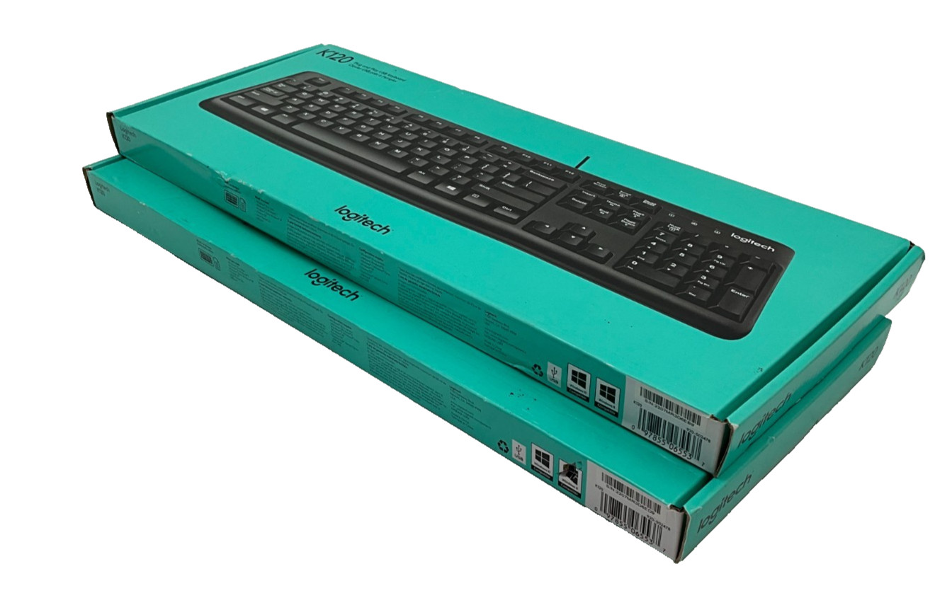 pair Logitech Inc 920-002478 Logitech K120 USB Keyboard for Business