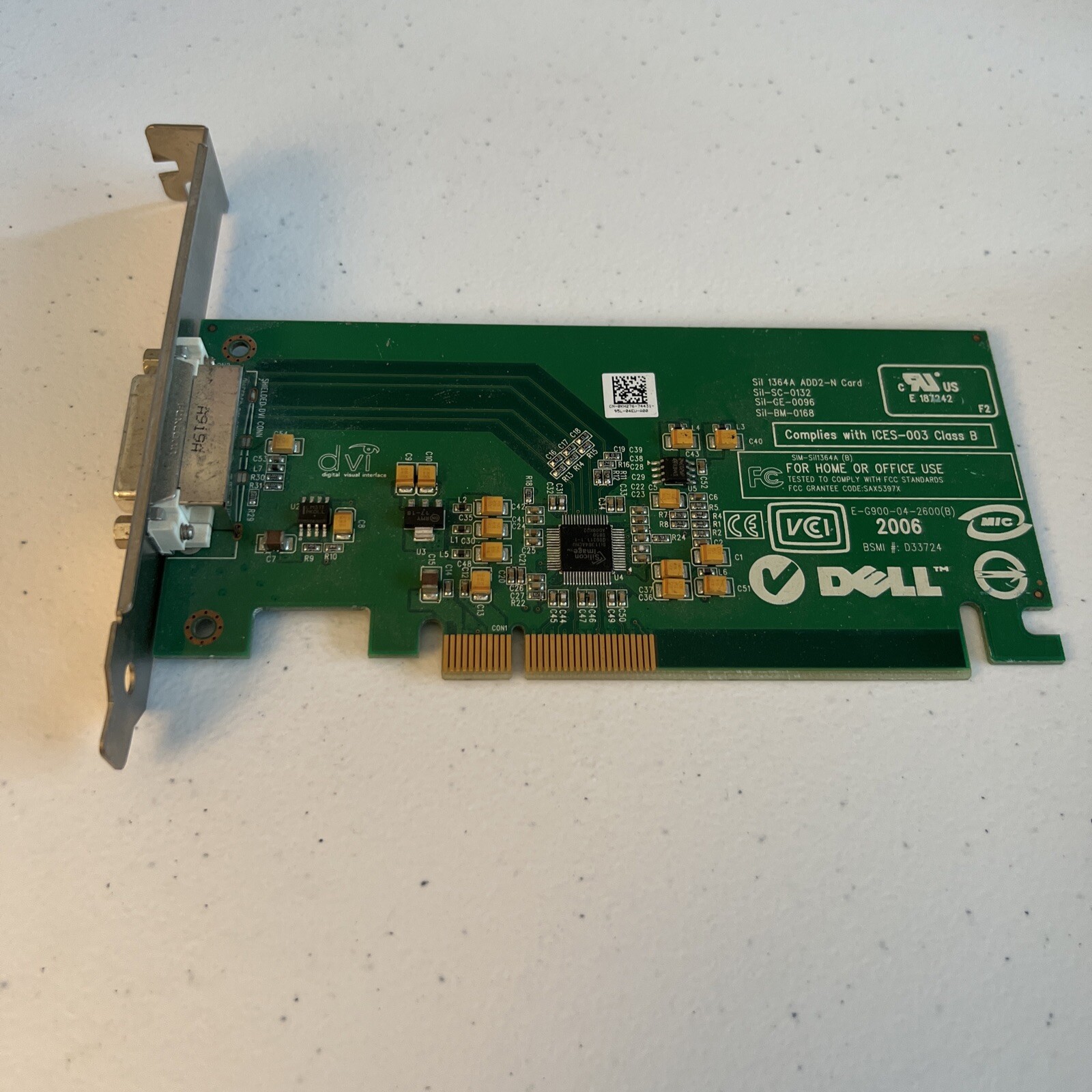 Dell Silicon Image Orion PCI-E Video Graphics Card KH276 0KH276 CN-0KH276