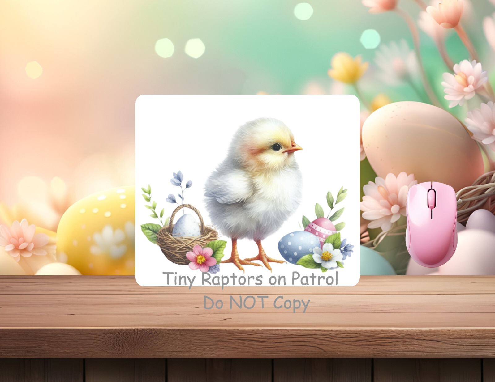 Easter Chick neoprene PC/laptop Mouse Pad, CHOICE, , gifts, spring