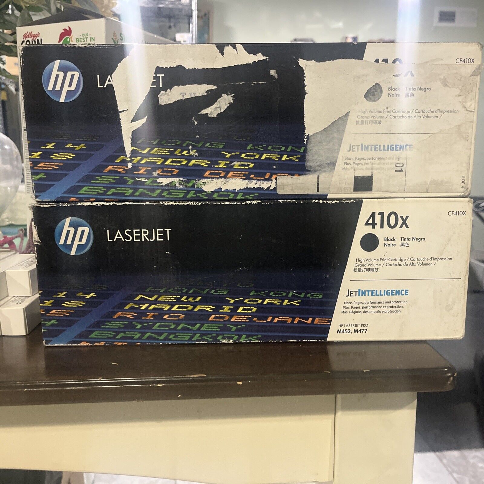 NEW Genuine HP LaserJet 410X CF410X Black Toner Cartridge (LOT OF 2)