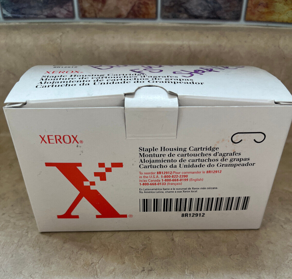 Genuine OEM Xerox Staple Housing Cartridge 8R12912, NEW