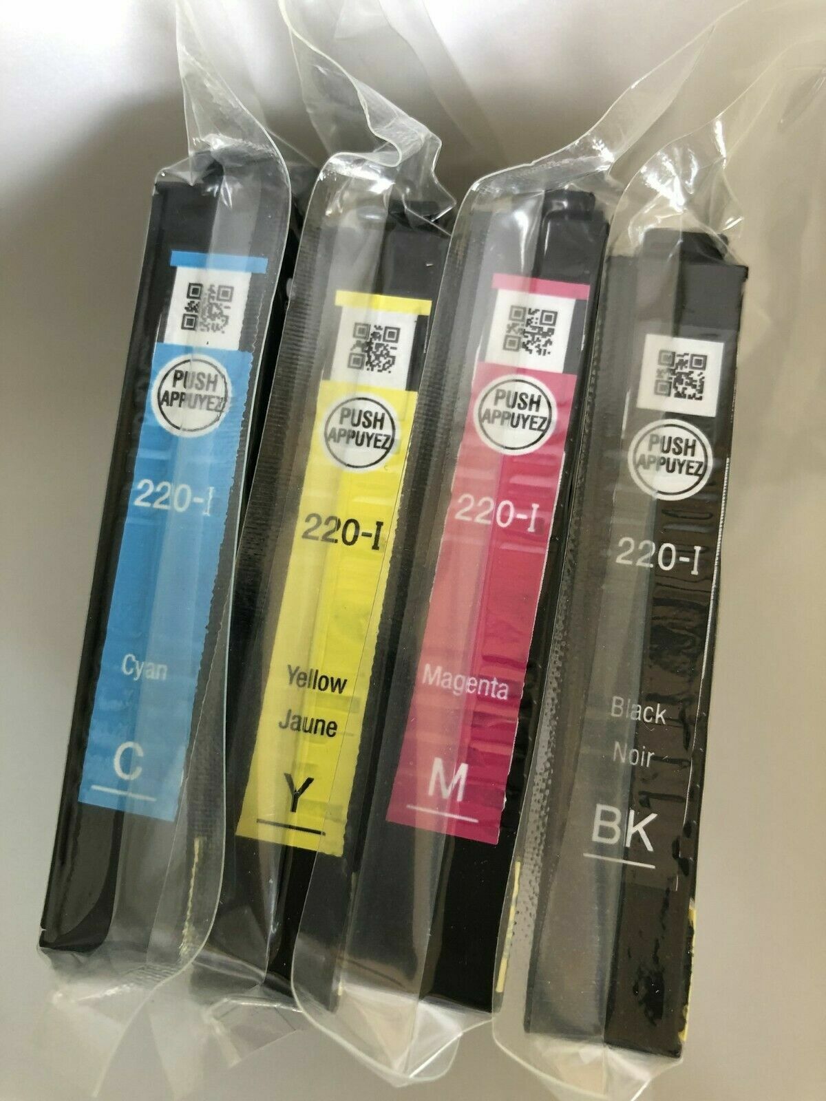 Epson 220 initial Ink Set 4 color OEM NEW Sealed 220i T220 Genuine wf2630 2630
