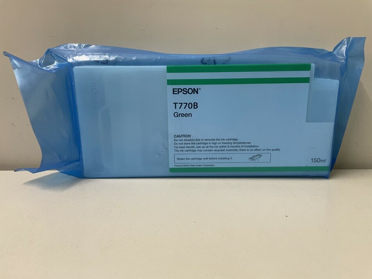 New Genuine Epson T770B Green 150ml Ink Cartridge In BAG