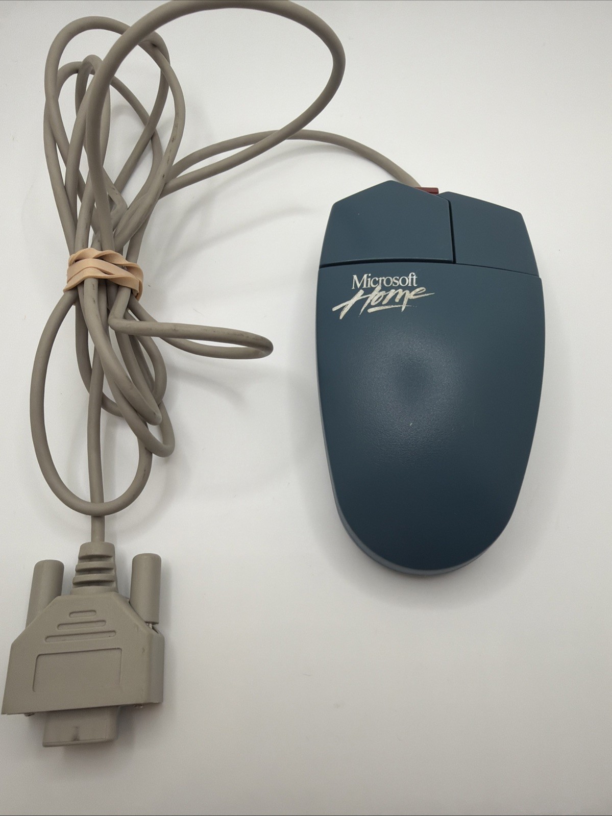 VINTAGE MICROSOFT HOME MOUSE-SERIAL 0092614 9 PIN PLUG TEAL