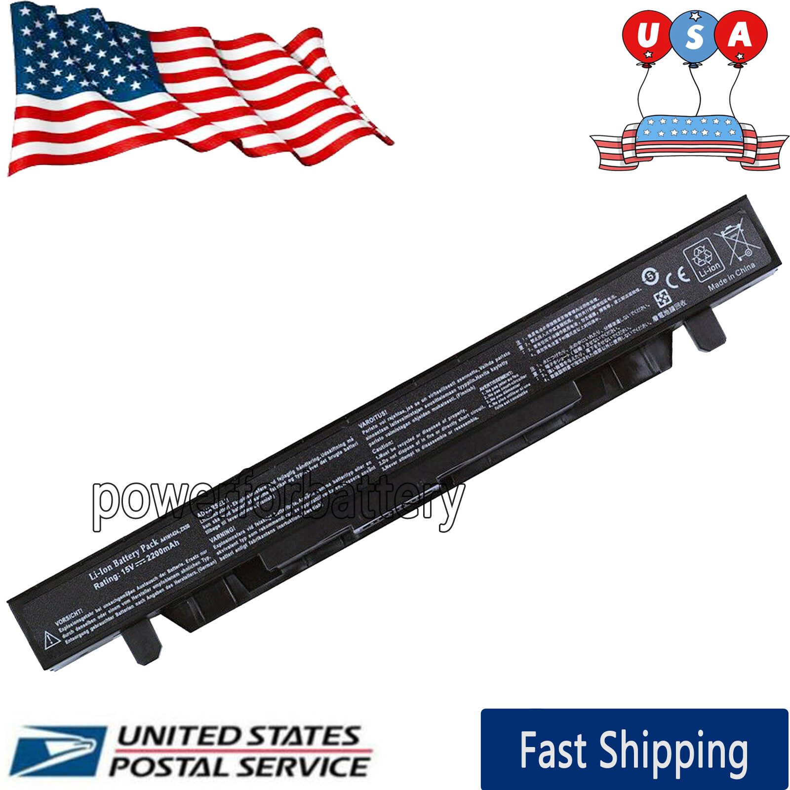33Wh A41N1424 Battery for ASUS GL552 GL552JW GL552JX GL552V GL552VW ZX50 ZX50V
