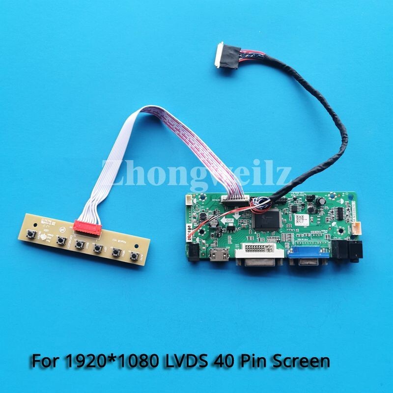 For N156HGE-L11/LA1 VGA DVI HDMI Screen 40 Pin LVDS 1920x1080 Driver Board Kit