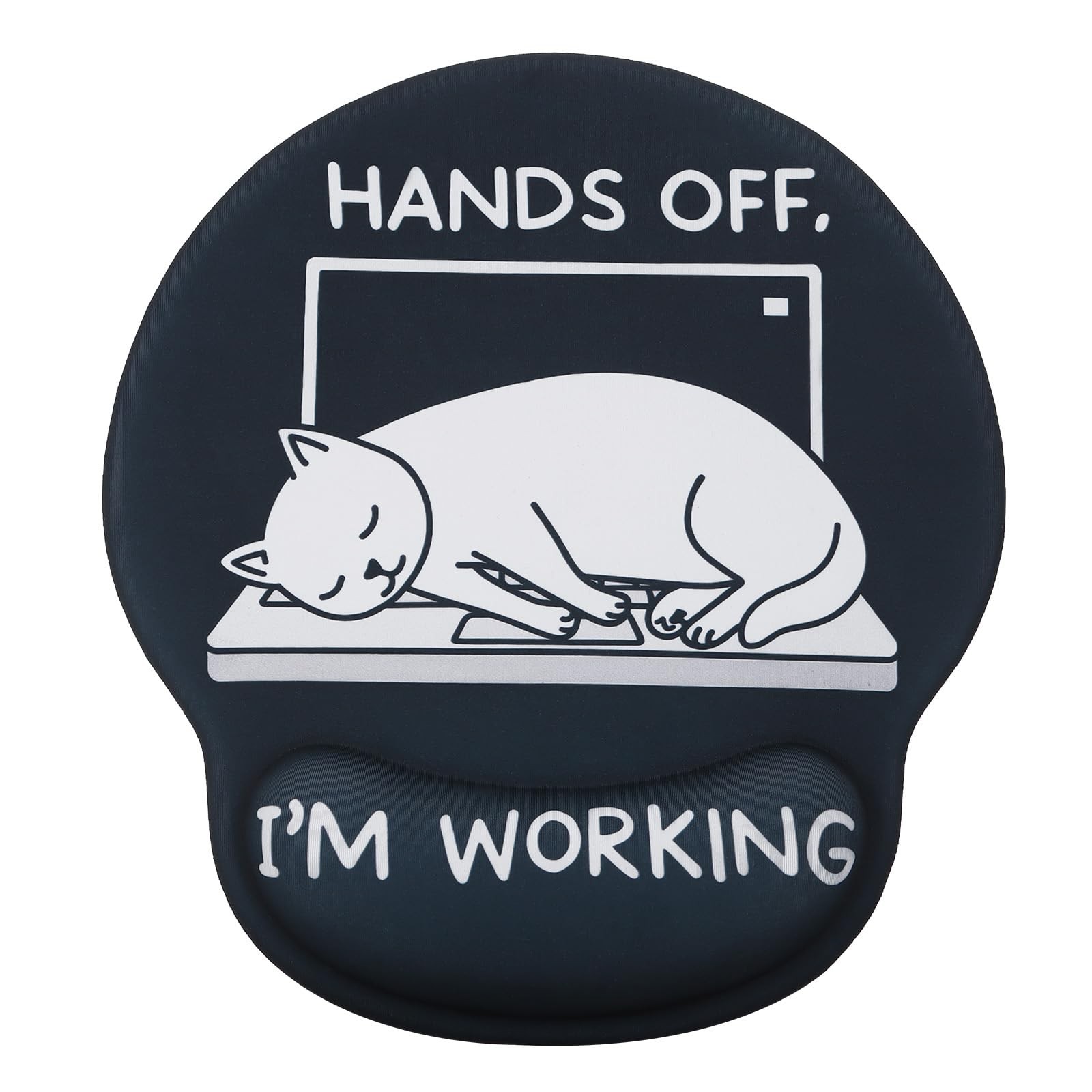 Yimomoyi Gel Mouse Pad, Mat Extended, 7L x 9W inches, Sleeping cat